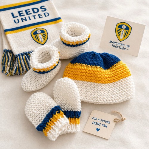Newborn leeds united wool hand - united,
