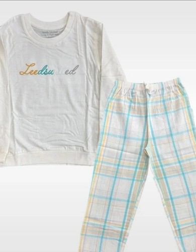 Leeds united girls check pjs - girls,